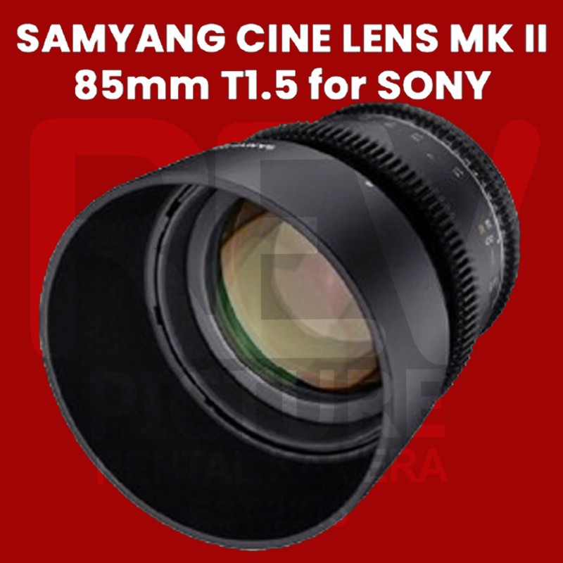 Samyang cine lens mk II 85mm T1.5 for sony
