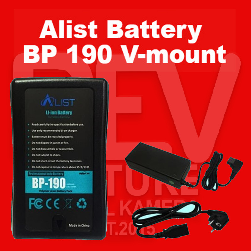 Alist Battery BP 190 v-mount